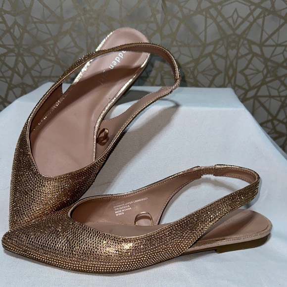 Madden Girl Shoes - Madden Girl Metallic Slingback Flats